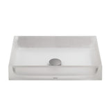 TOTO Luminist Rectangular Vessel Bathroom Sink, Frosted White, Epoxy Resin, LLT151#61