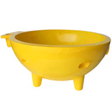 ALFI brand 63" Acrylic Free Standing Circle Bathtub, Yellow, FireHotTub-YE