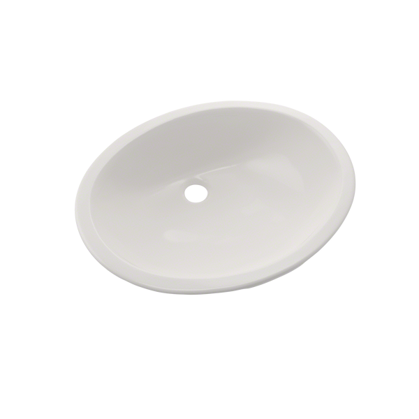 TOTO Rendezvous Oval Undermount Bathroom Sink with CEFIONTECT, Colonial White, Vitreous China, LT579G#11