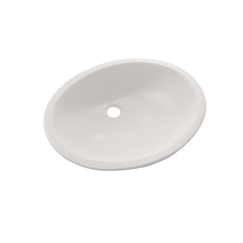 TOTO Rendezvous Oval Undermount Bathroom Sink with CEFIONTECT, Colonial White, Vitreous China, LT579G#11