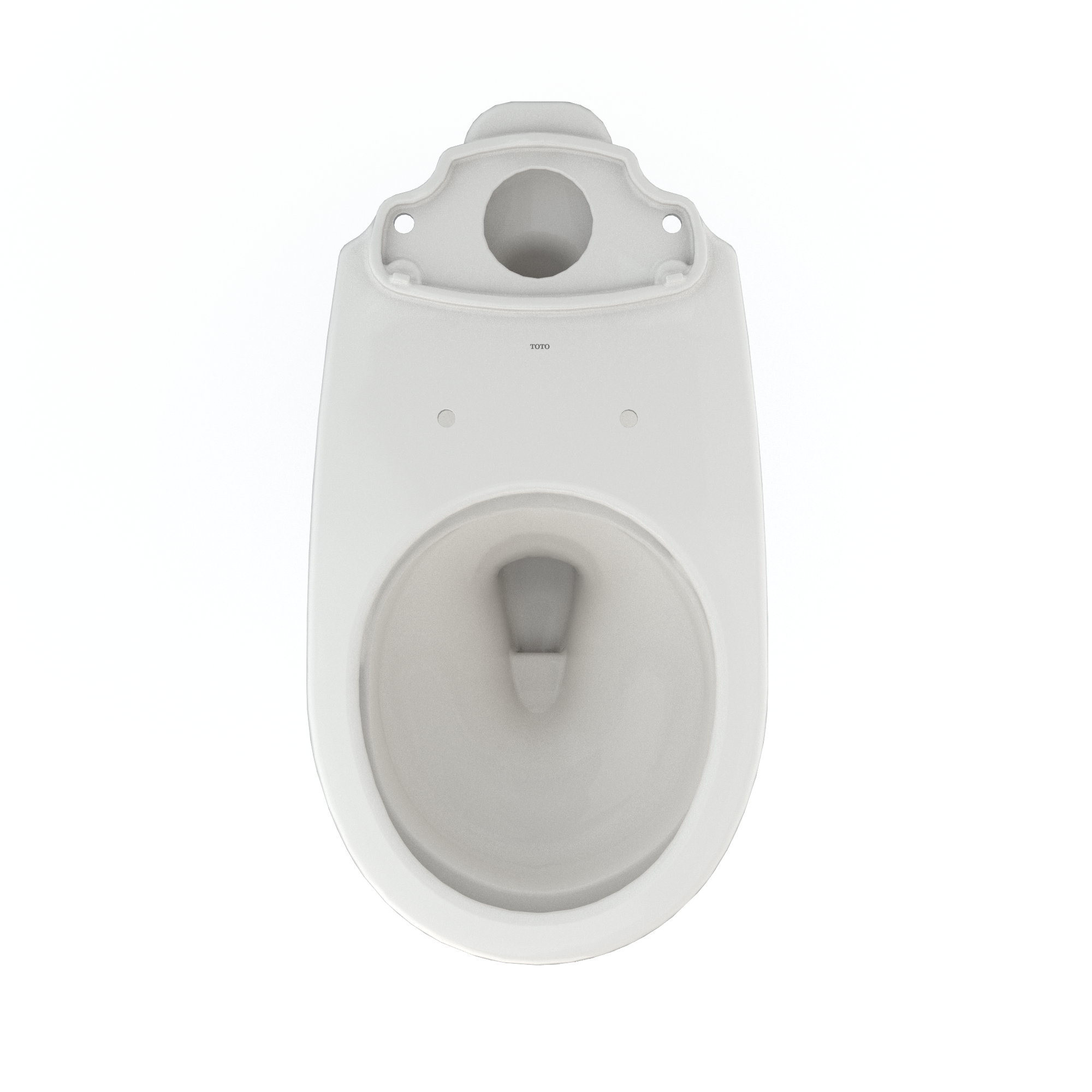TOTO Drake Round TORNADO FLUSH Toilet Bowl with CEFIONTECT, Colonial White, Vitreous China, C775CEFG#11