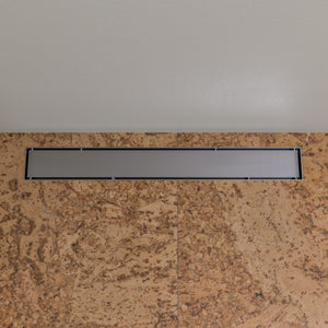 Alternate Image for ALFI brand ABLD24B-BSS 24" Modern Brushed Stainless Steel Linear Shower Drain with Solid Cover