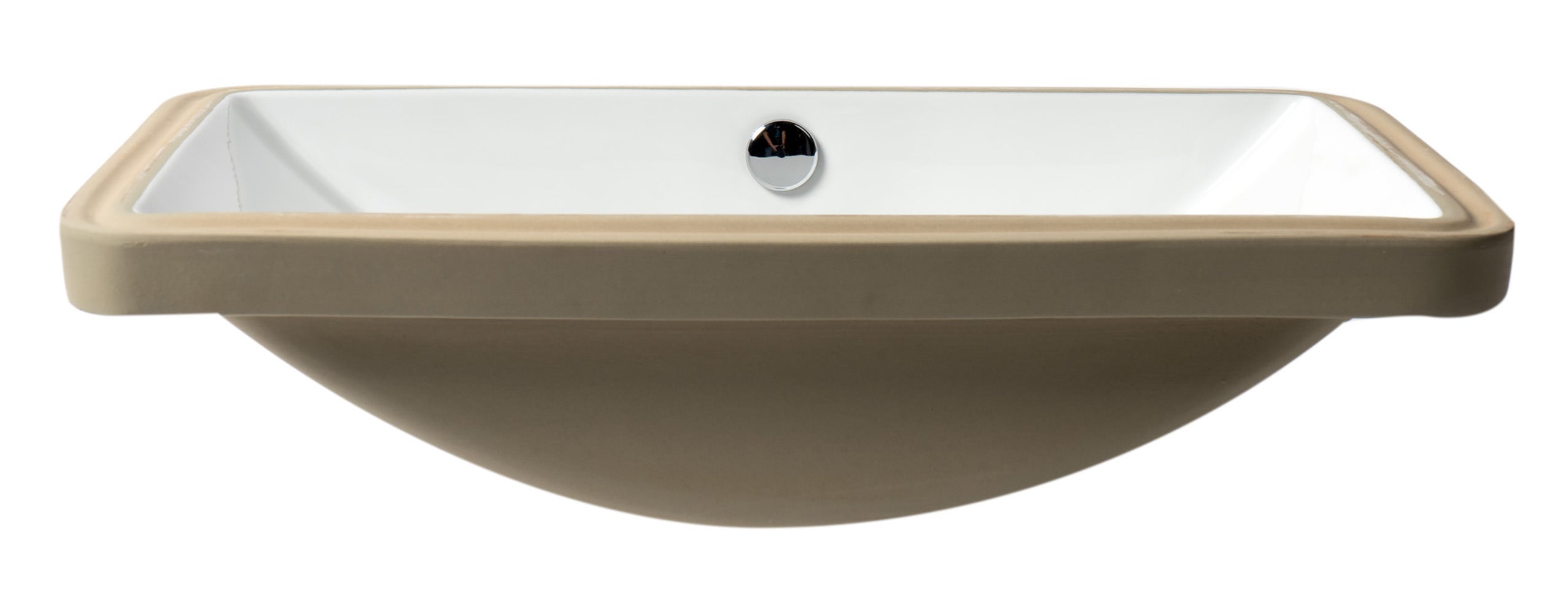 Alternative View of ALFI brand 23.25" x 16.75" Rectangle Under Mount Porcelain Bathroom Sink, White, No Faucet Hole, ABC603