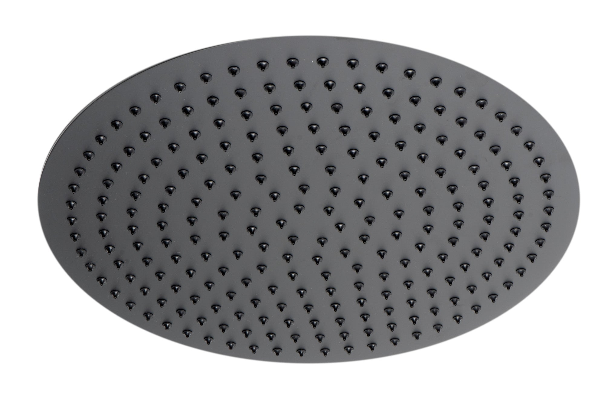 ALFI brand RAIN16R-BM Matte Black Stainless Steel 16" Round Ultra-Thin Rain Shower Head, Black Matte