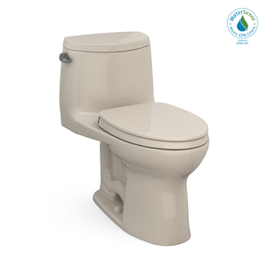 Alternate Image for TOTO UltraMax II One-Piece Elongated 1.28 GPF Universal Height Toilet with CEFIONTECT and SS124 SoftClose Seat, WASHLET+ Ready, Bone, Vitreous China|Plastic, MS604124CEFG#03