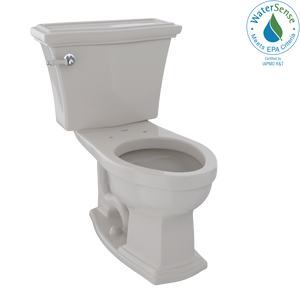 Alternate Image for TOTO Eco Clayton Two-Piece Elongated 1.28 GPF Universal Height Toilet, Sedona Beige, Vitreous China, CST784EF#12