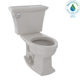 TOTO Eco Clayton Two-Piece Elongated 1.28 GPF Universal Height Toilet, Sedona Beige, Vitreous China, CST784EF#12