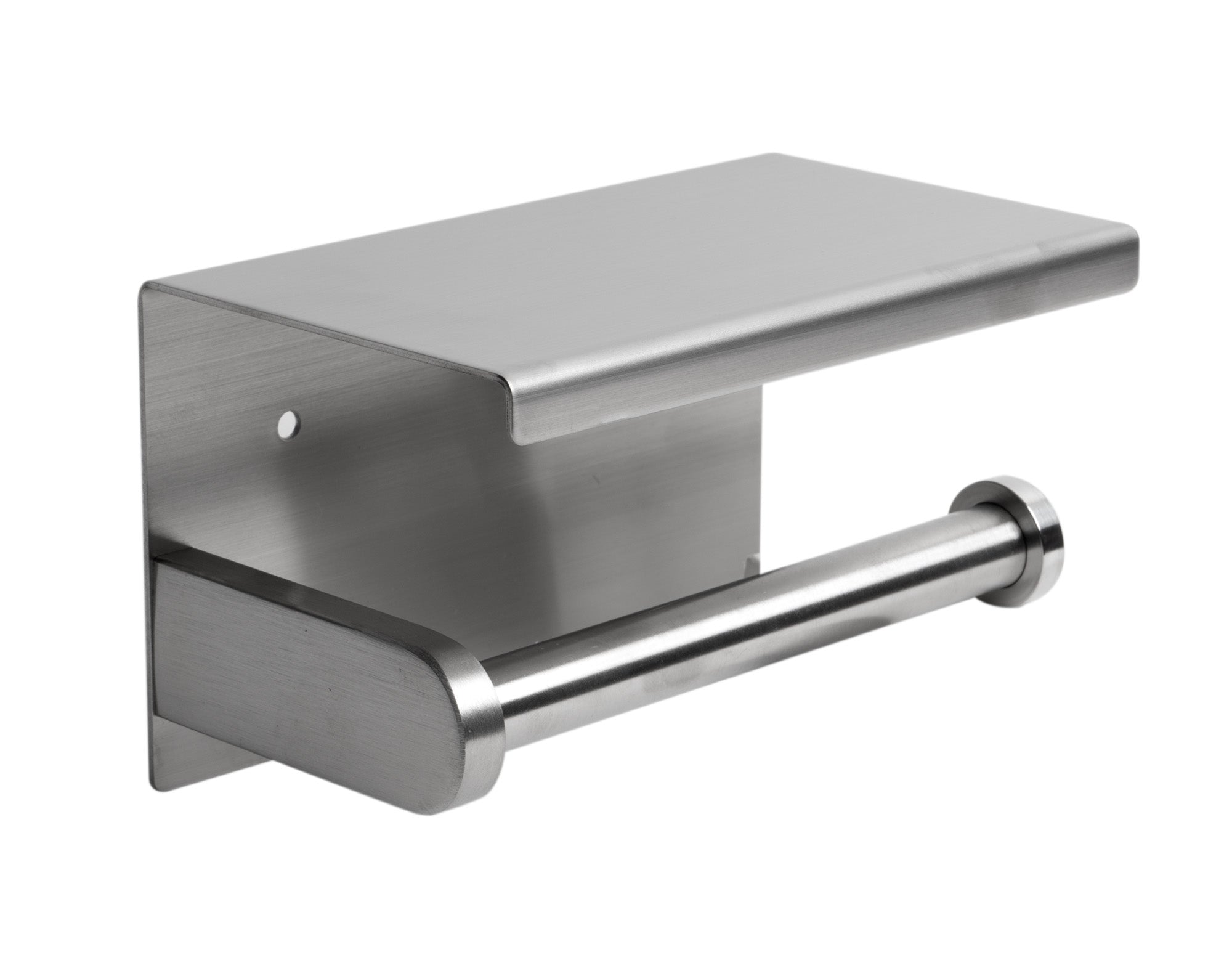 Alternative View of ALFI brand ABTP66-BSS Brushed Stainless Steel Toilet Paper Holder with Shelf