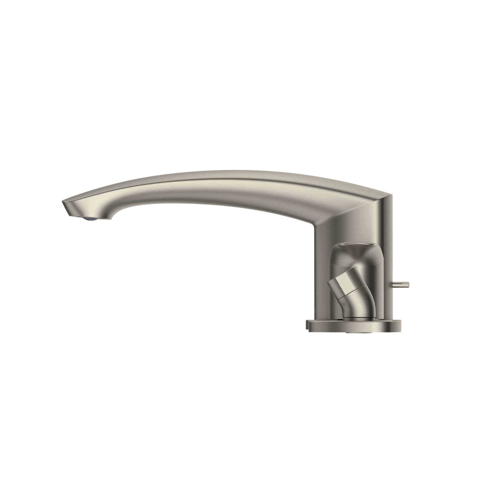 TOTO GM Two-Handle Deck-Mount Roman Tub Filler Trim with Handshower, Brushed Nickel, Brass, TBG09202U#BN