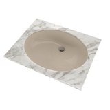 TOTO Dantesca Oval Undermount Bathroom Sink with CEFIONTECT, Bone, Vitreous China, LT597G#03