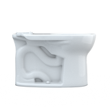 TOTO Drake Round TORNADO FLUSH Toilet Bowl with CEFIONTECT, Cotton White, Vitreous China, C775CEFG#01