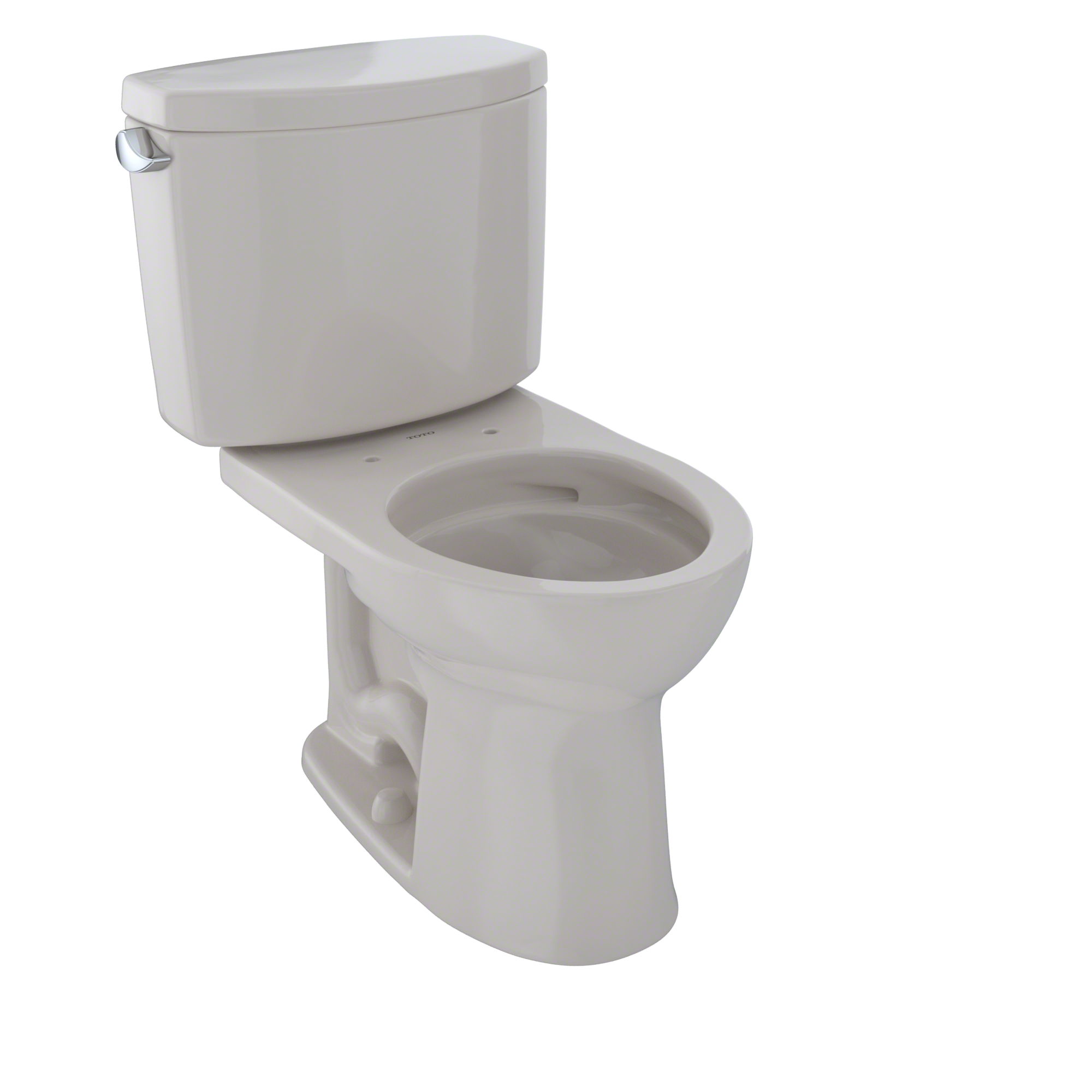 TOTO Drake II Two-Piece Round 1.28 GPF Universal Height Toilet with CEFIONTECT, Sedona Beige, Vitreous China, CST453CEFG#12