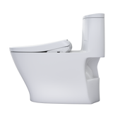 TOTO WASHLET+ Nexus 1G One-Piece Elongated 1.0 GPF Toilet with Auto Flush S7A Contemporary Bidet Seat, Cotton White, Vitreous China|Plastic, MW6424736CUFGA#01