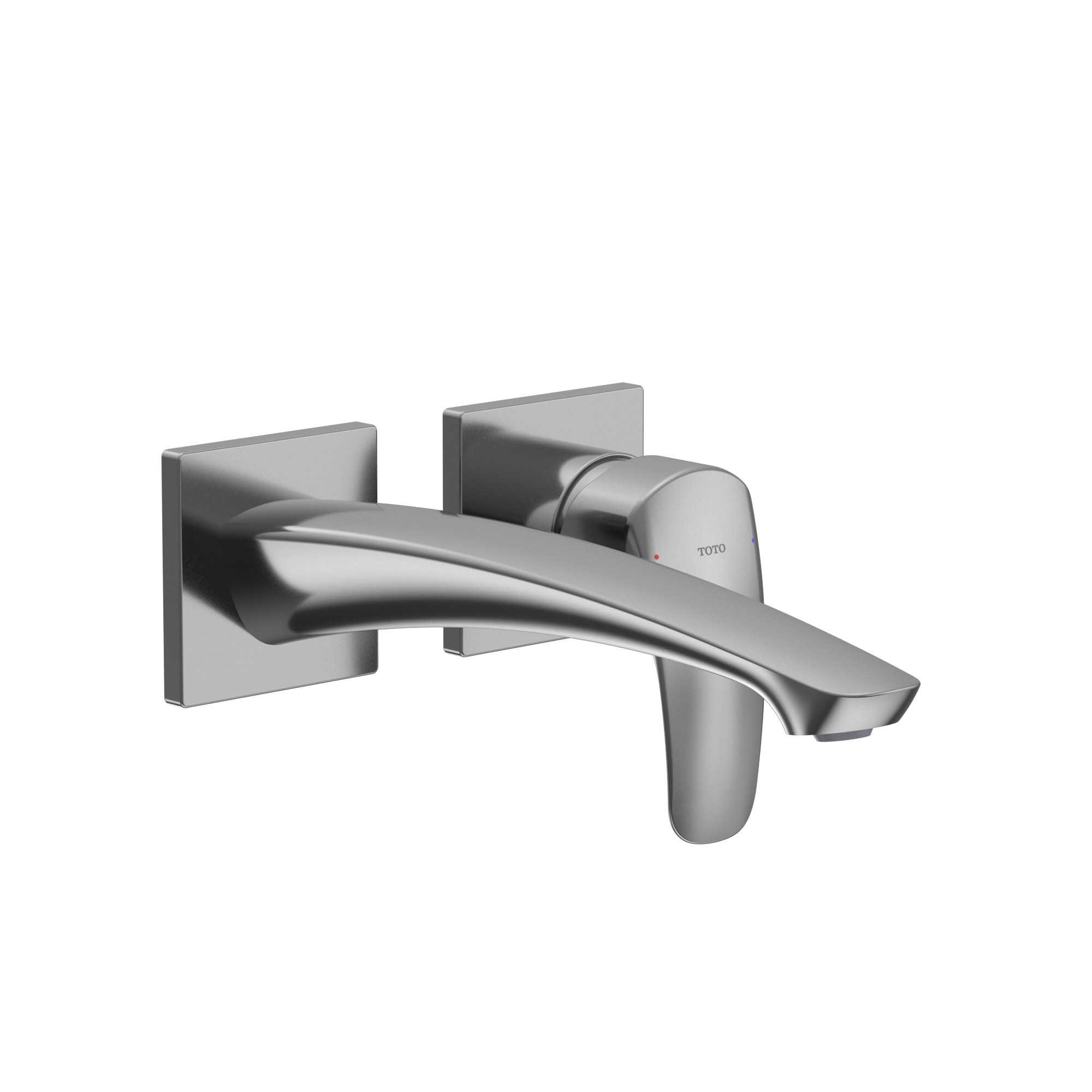 TOTO GM 1.2 GPM Wall-Mount Single-Handle Long Bathroom Faucet with COMFORT GLIDE Technology, Polished Chrome, Brass, TLG09308U#CP