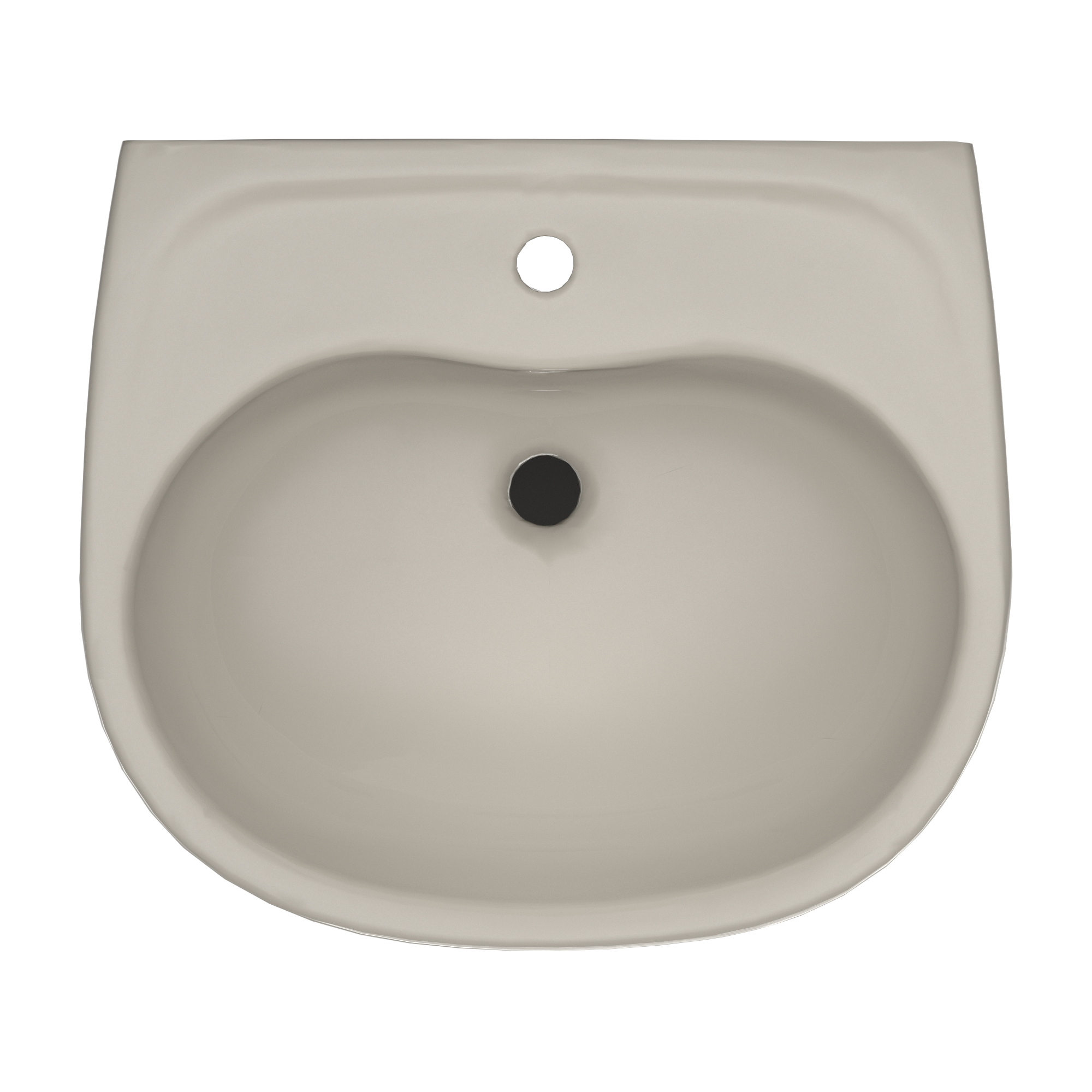TOTO Supreme Oval Wall-Mount Bathroom Sink with CeFiONtect and Shroud for Single Hole Faucets, Bone, Vitreous China, LHT241G#03