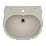 TOTO Supreme Oval Wall-Mount Bathroom Sink with CeFiONtect and Shroud for Single Hole Faucets, Bone, Vitreous China, LHT241G#03