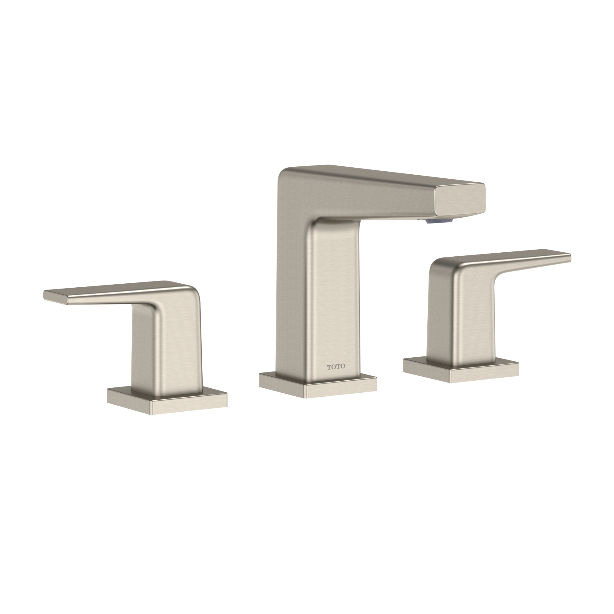 TOTO GB Series 1.2 GPM Two Handle Widespread Bathroom Sink Faucet with Drain Assembly, Brushed Nickel, Brass, TLG10201U#BN