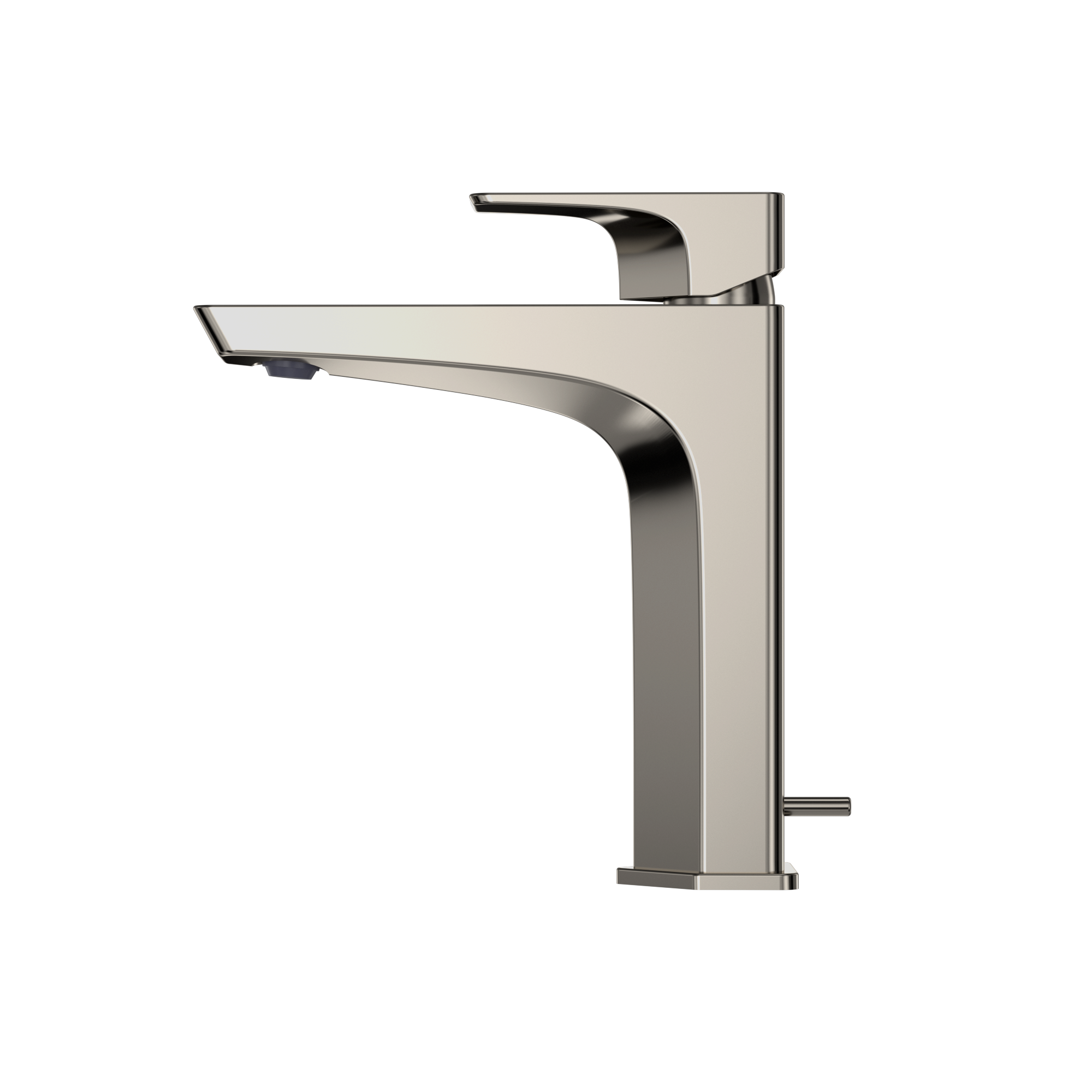 TOTO GE 1.2 GPM Single Handle Semi-Vessel Bathroom Sink Faucet with COMFORT GLIDE Technology, Polished Nickel, Brass, TLG07303U#PN