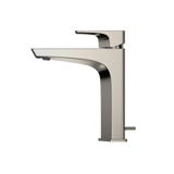 TOTO GE 1.2 GPM Single Handle Semi-Vessel Bathroom Sink Faucet with COMFORT GLIDE Technology, Polished Nickel, Brass, TLG07303U#PN