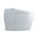 TOTO WASHLET G450 1.0 or 0.8 GPF Smart Toilet with Integrated Bidet Seat and CEFIONTECT, Cotton White, Vitreous China|Plastic, MS922CUMFG#01