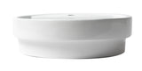 ALFI brand 19.13" x 19.13" Round Drop In Porcelain Bathroom Sink, White, 1 Faucet Hole, ABC702