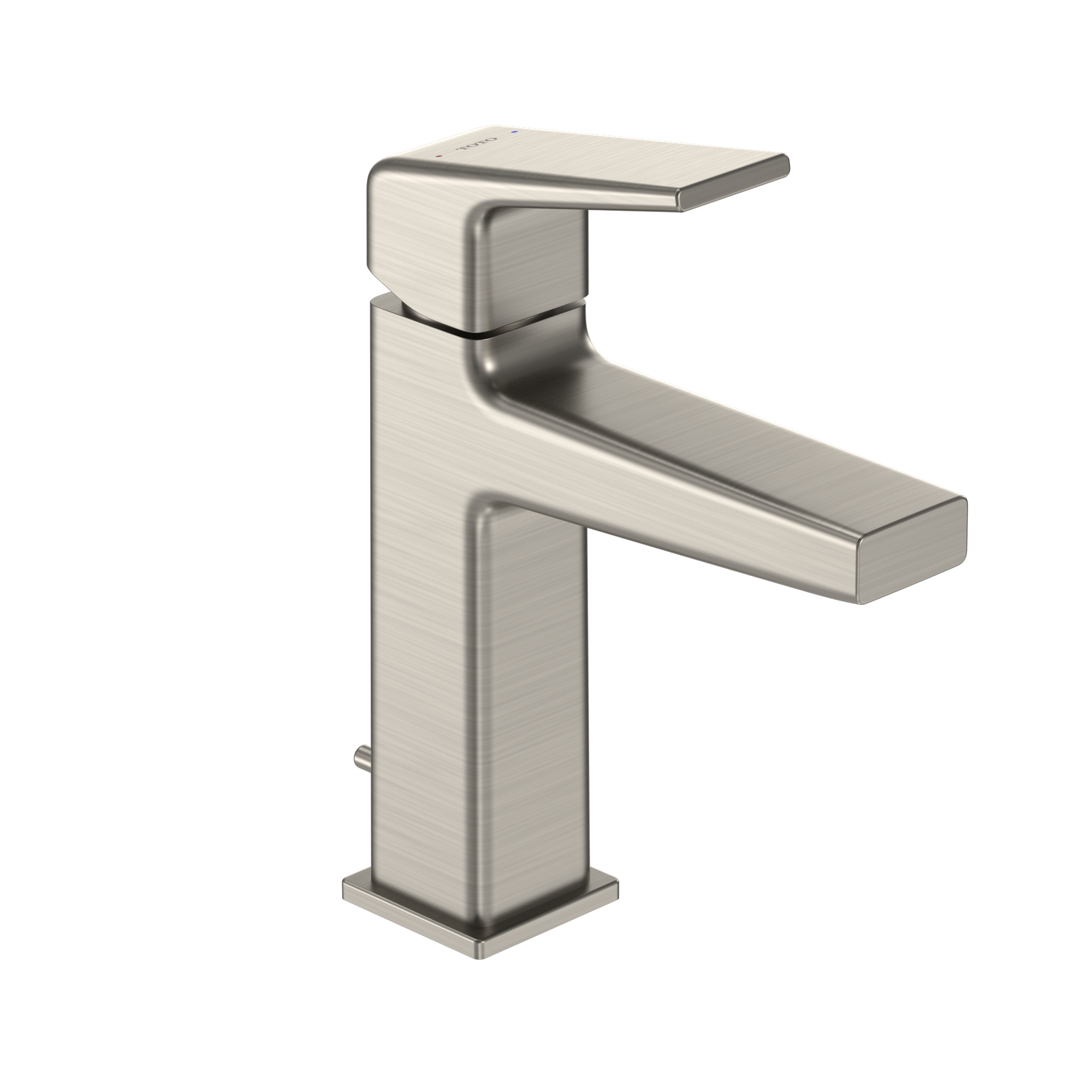 TOTO GB Series 1.2 GPM Single Handle Bathroom Sink Faucet with COMFORT GLIDE Technology and Drain Assembly, Brushed Nickel, Brass, TLG10301U#BN