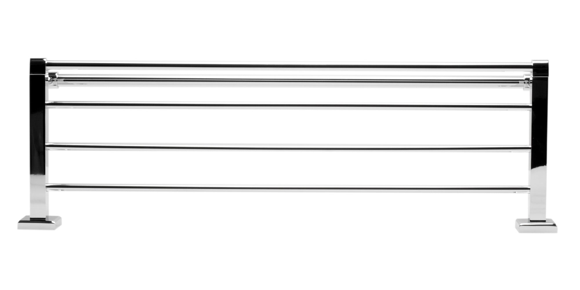 ALFI brand AB9596 Polished Chrome 24 inch Towel Bar & Shelf Bathroom Accessory, Brass