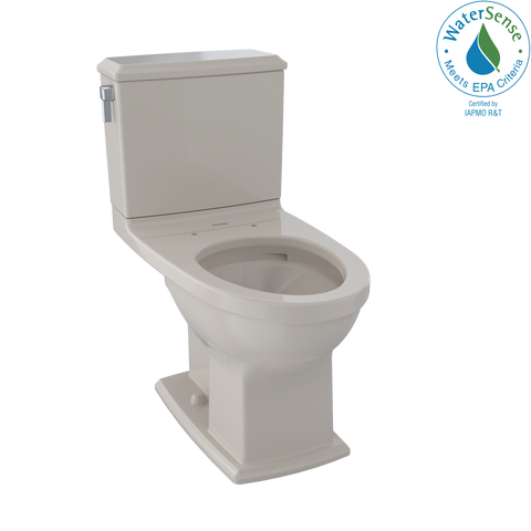 TOTO Connelly Two-Piece Elongated Dual-Max, Dual Flush 1.28 and 0.9 GPF Universal Height Toilet with CEFIONTECT, Bone, Vitreous China, CST494CEMFG#03