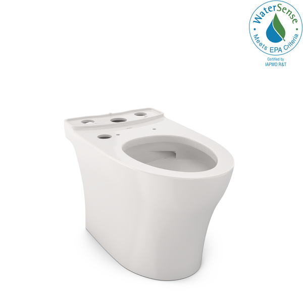 TOTO Aquia IV WASHLET+ Elongated Skirted Toilet Bowl with CEFIONTECT, Colonial White, Vitreous China, CT446CEGNT40#11