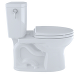 TOTO Drake II 1G Two-Piece Elongated 1.0 GPF Universal Height Toilet with CEFIONTECT and Right-Hand Trip Lever, Cotton White, Vitreous China, CST454CUFRG#01