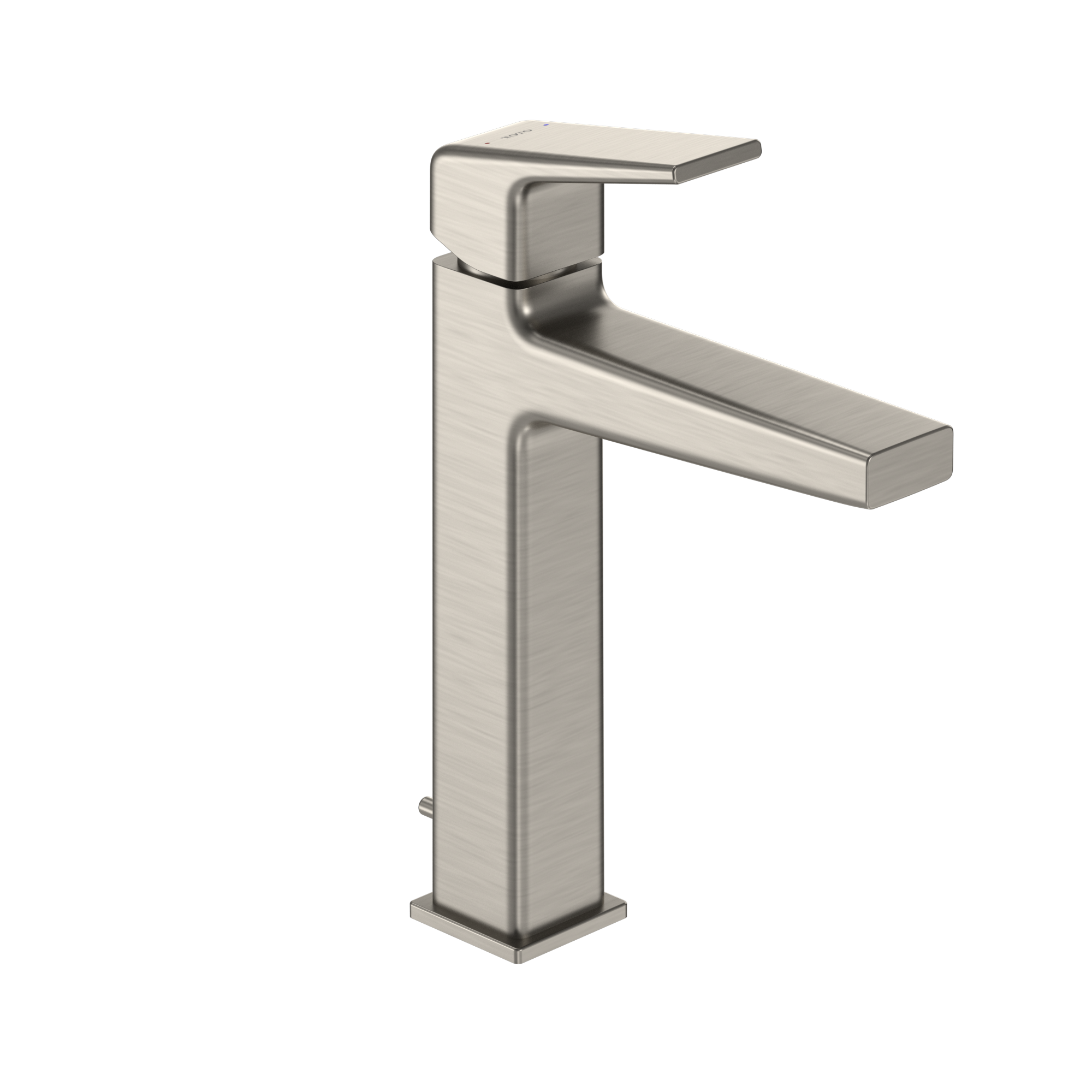 TOTO GB 1.2 GPM Single Handle Semi-Vessel Bathroom Sink Faucet with COMFORT GLIDE Technology, Brushed Nickel, Brass, TLG10303U#BN