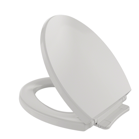 TOTO SoftClose Non Slamming, Slow Close Round Toilet Seat and Lid, Colonial White, Plastic, SS113#11