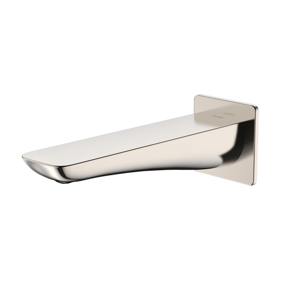 TOTO Modern S Wall Tub Spout, Polished Nickel, Brass, TBG02001U#PN