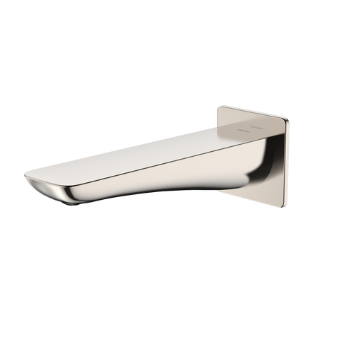 TOTO Modern S Wall Tub Spout, Polished Nickel, Brass, TBG02001U#PN