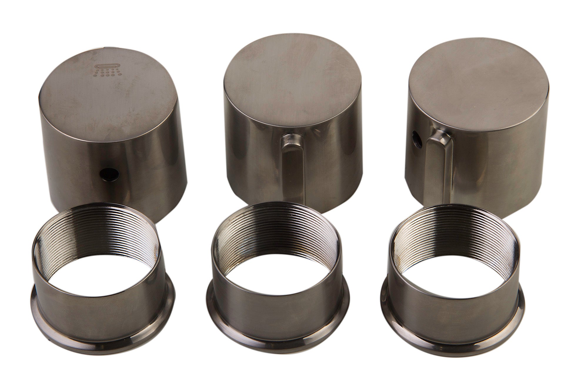 ALFI brand AB4101-BN Brushed Nickel Concealed 4-Way Thermostatic Valve Shower Mixer /w Round Knobs, Brass