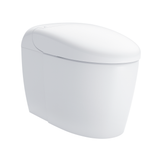 Toto NEOREST RS Dual Flush 1.0 or 0.8 GPF Toilet with Integrated Bidet Seat and EWATER+, Cotton White, Vitreous China|Plastic, MS8341CUMFG#01