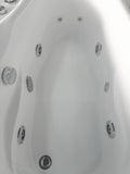 Eago 57" Acrylic Corner Oval Bathtub, White, AM175-R