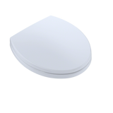 TOTO SoftCloseNon Slamming, Slow Close Round Toilet Seat and Lid,Cotton White, Plastic, SS113#01