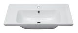 Eago 31.5" x 18.88" Rectangle Drop In Porcelain Bathroom Sink, White, 1 Faucet Hole, BH003