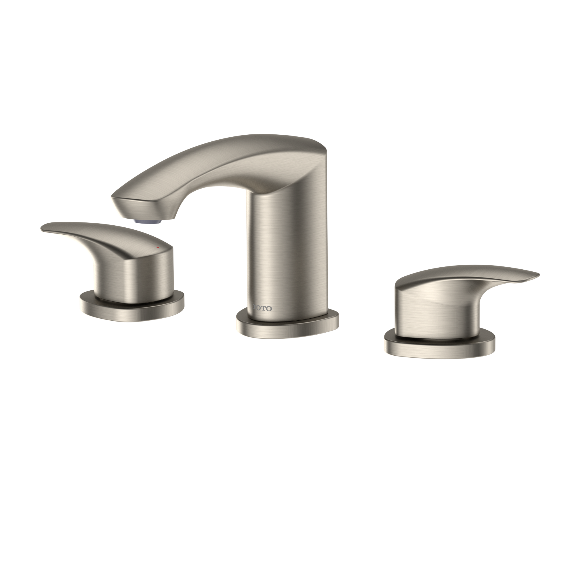 TOTO GM 1.2 GPM Two Handle Widespread Bathroom Sink Faucet, Brushed Nickel, Brass, TLG09201U#BN