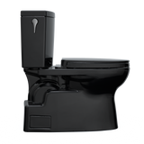 TOTO Vespin II 1G Two-Piece Elongated 1.0 GPF Universal Height Toilet with SS124 SoftClose Seat, WASHLET+ Ready, Ebony, Vitreous China|Plastic, MS474124CUF#51