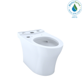 TOTO Aquia IV WASHLET+ Elongated Skirted Toilet Bowl with CEFIONTECT, Cotton White, Vitreous China, CT446CEGNT40#01