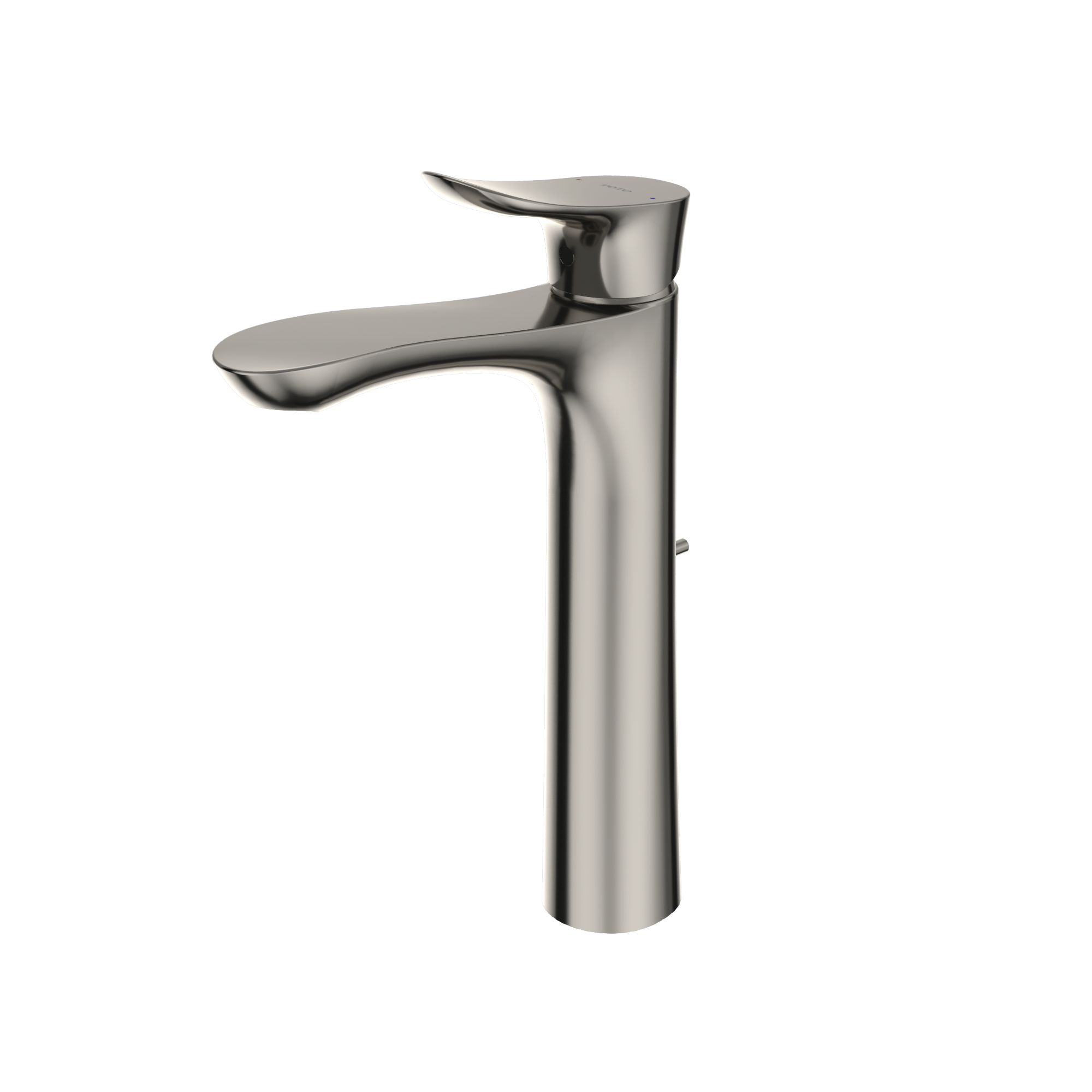 TOTO GO 1.2 GPM Single Handle Vessel Bathroom Sink Faucet with COMFORT GLIDE Technology, Polished Nickel, Brass, TLG01307U#PN