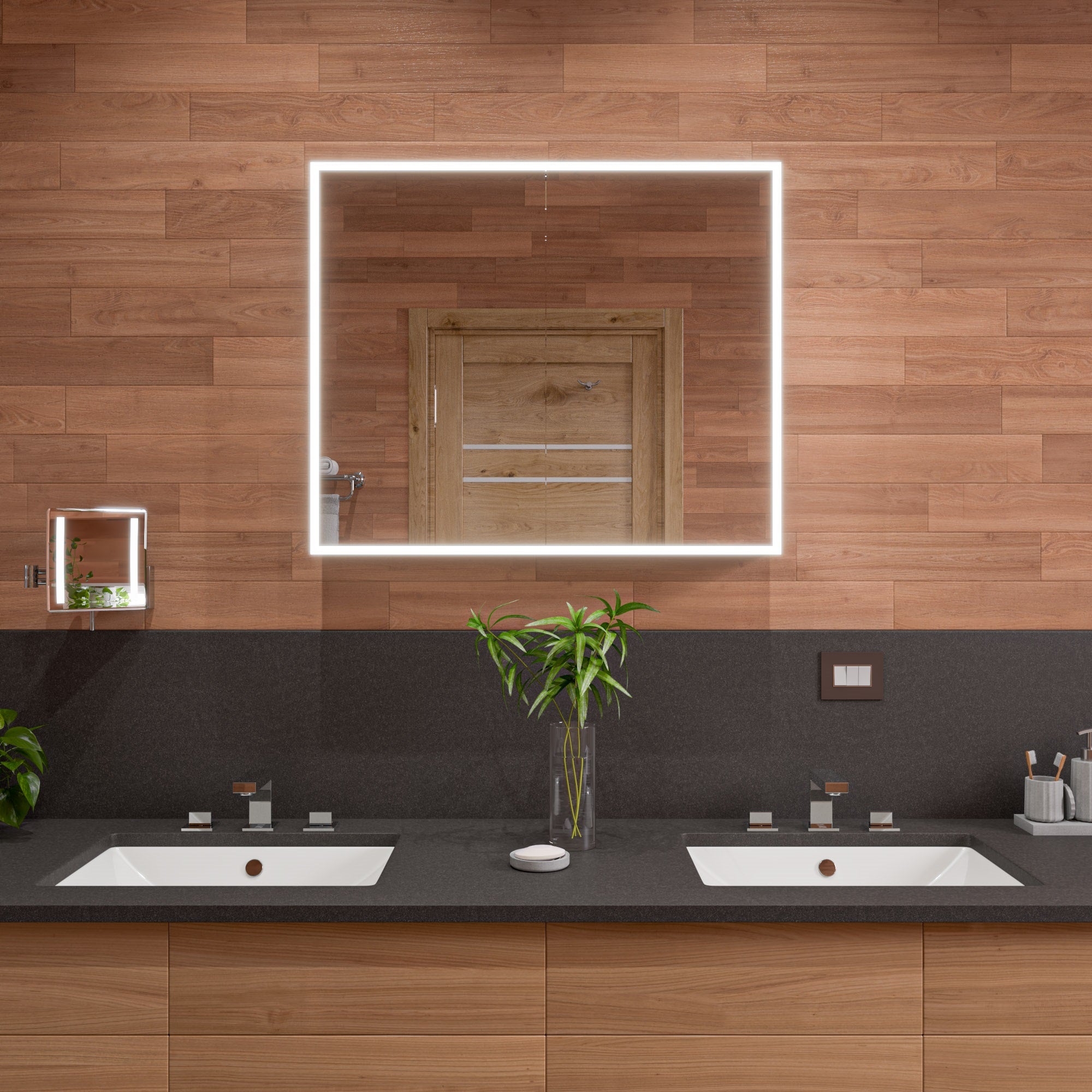 Alternative View of ALFI brand 23.25" x 16.75" Rectangle Under Mount Porcelain Bathroom Sink, White, No Faucet Hole, ABC603