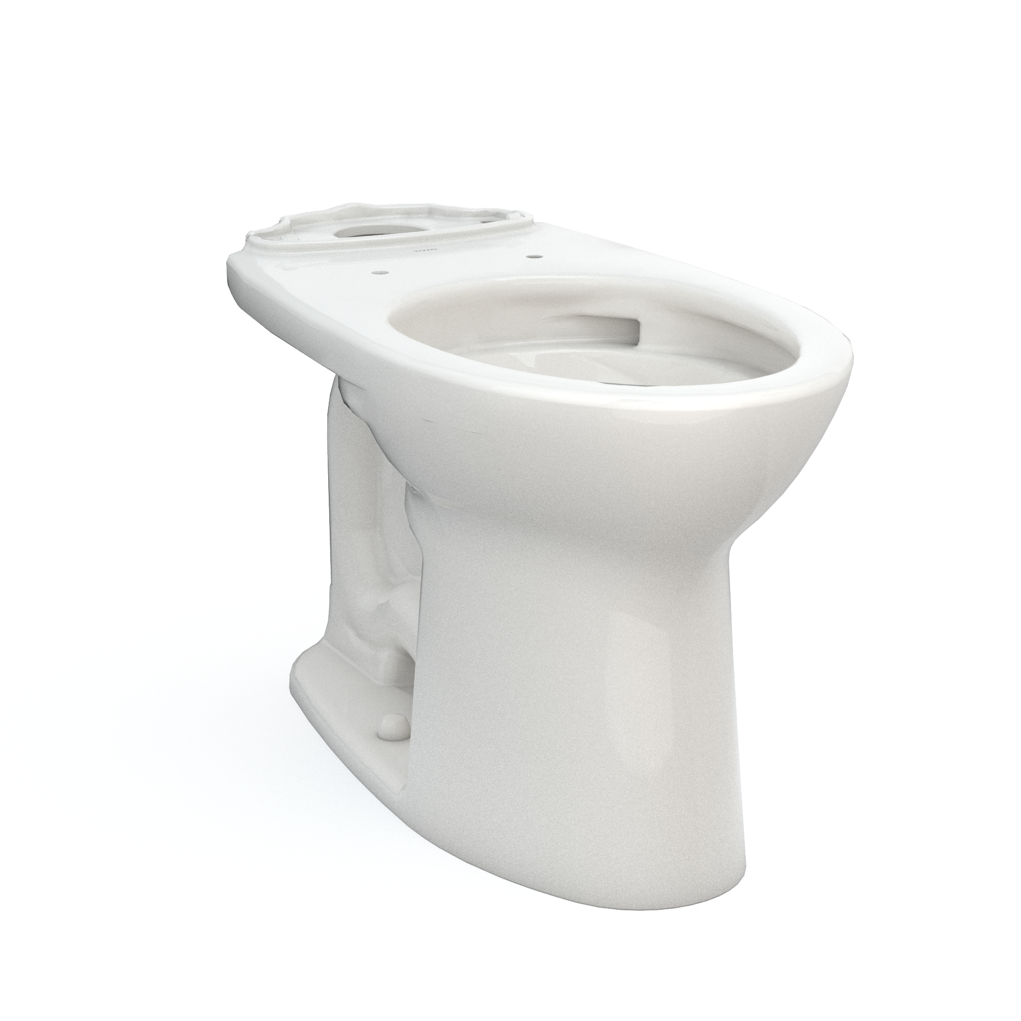 TOTO Drake Elongated Universal Height TORNADO FLUSH Toilet Bowl with CEFIONTECT, Colonial White, Vitreous China, C776CEFG#11