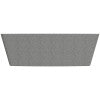 ALFI brand 71" Concrete Free Standing Rectangle Bathtub, Gray Matte, ABCO71TUB