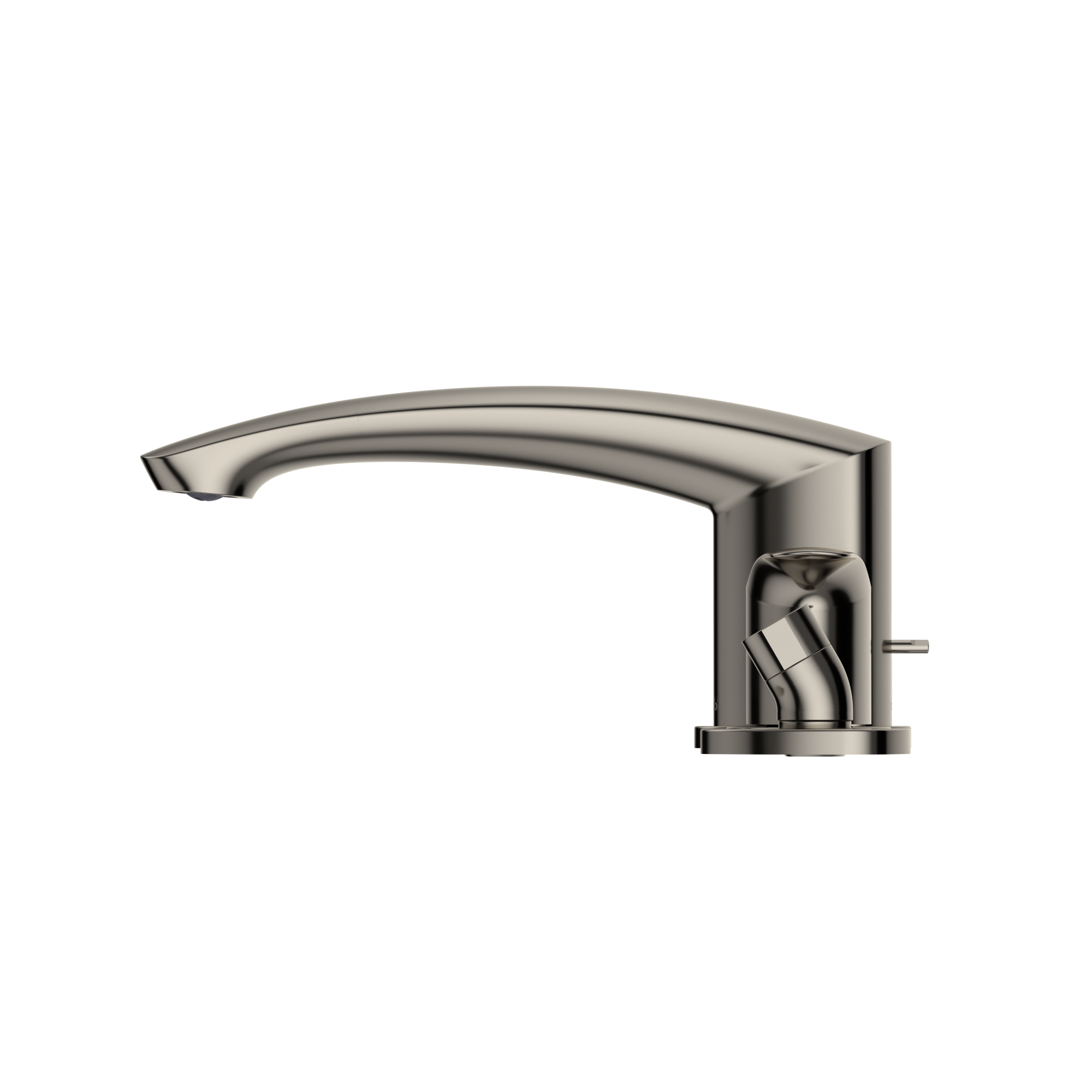 TOTO GM Two-Handle Deck-Mount Roman Tub Filler Trim with Handshower, Polished Nickel, Brass, TBG09202U#PN