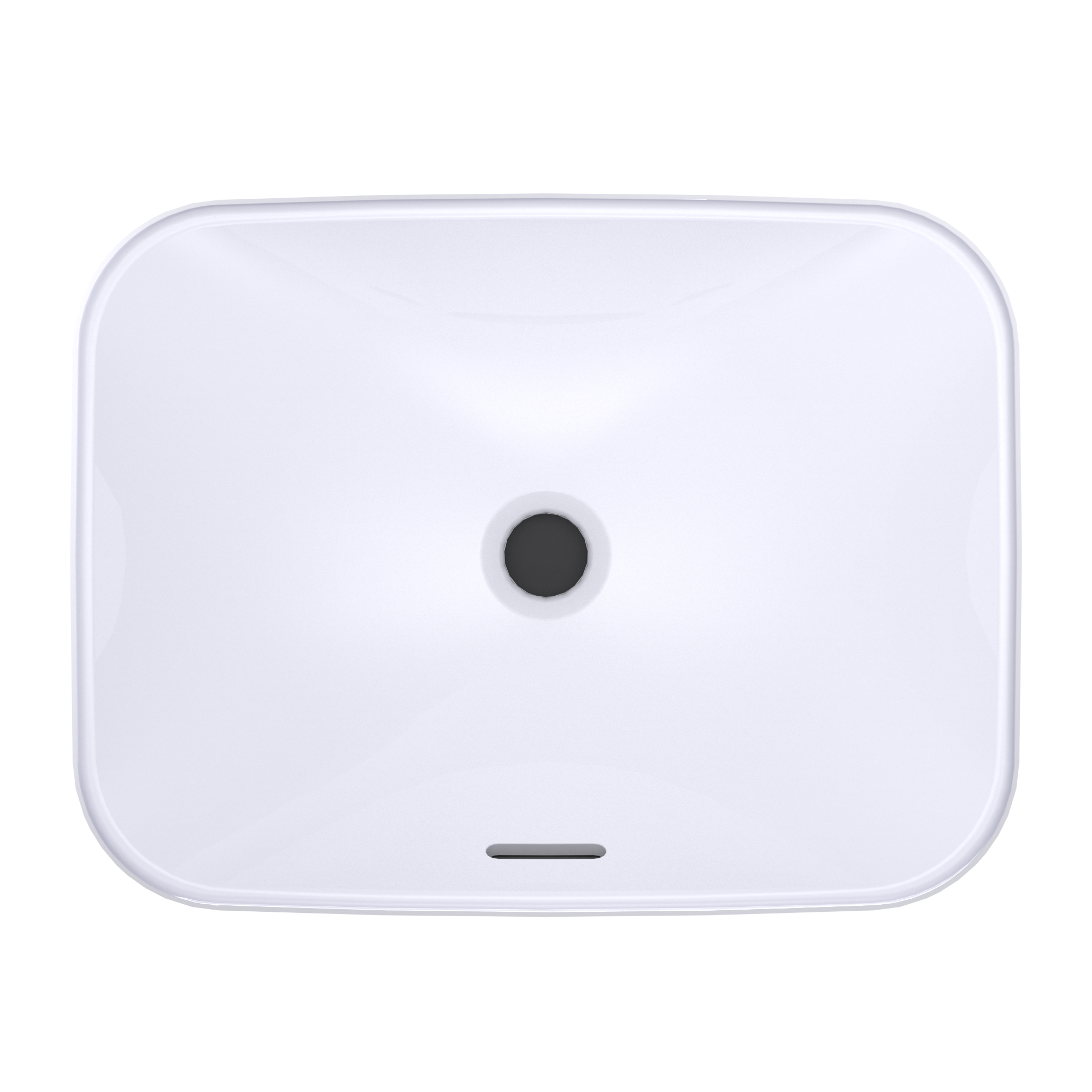 TOTO Arvina Rectangular 20" Vessel Bathroom Sink with CEFIONTECT, Cotton White, Vitreous China, LT425G#01
