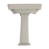 TOTO Promenade 27-1/2" x 22-1/4" Rectangular Pedestal Bathroom Sink for Single Hole Faucets, Bone, Vitreous China, LPT530N#03