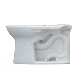 TOTO Drake Elongated Universal Height TORNADO FLUSH Toilet Bowl with 10 Inch Rough-In and CEFIONTECT, Cotton White, Vitreous China, C776CEFG.10#01